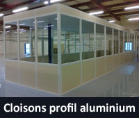 Cloisons profil aluminium